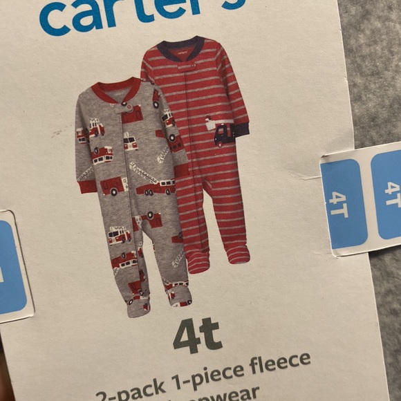 NWT Carter’s fleece footie pajamas - Picture 3 of 4